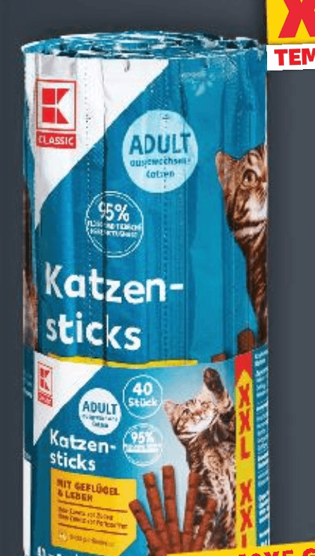 Classic Poslastica za mačke Katzen-sticks 40x5 g K Classic - Akcija u trgovini Kaufland