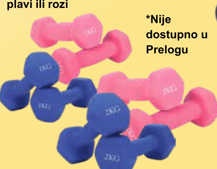 Set utega 2x1 kg - Akcija u trgovini KTC