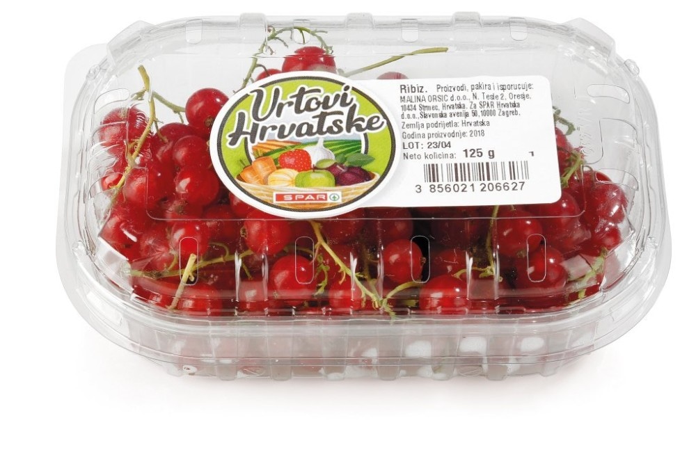 Domaći crveni ribiz 125 g Vrtovi Hrvatske - Akcija u trgovini Spar