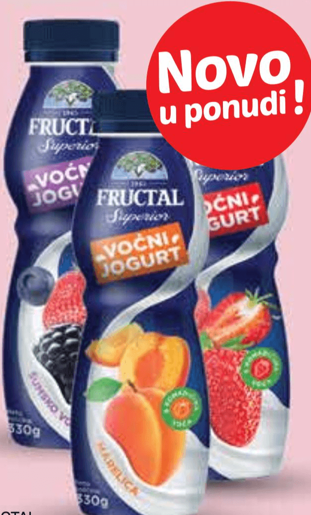 Fructal voćni jogurt 330 g Akcija u trgovini Plodine