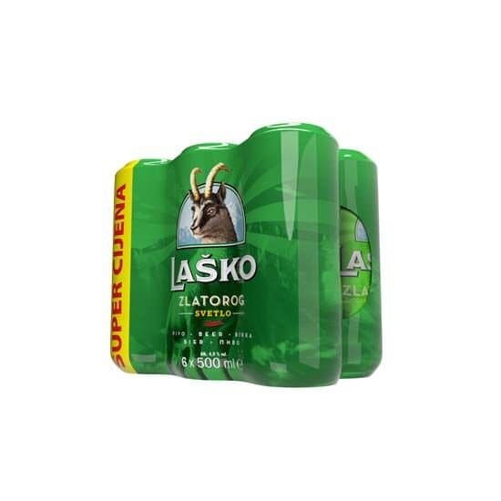 Pivo Laško 6 x 0,5 l Akcija u trgovini KTC