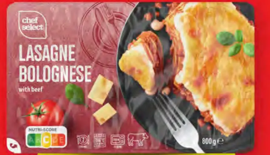 Chef Select Svježe lazanje s govedinom 800 g Akcija u trgovini Lidl