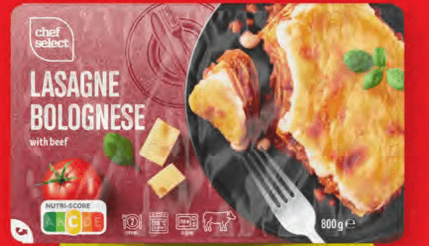 Chef Select Svježe lazanje s govedinom 800 g Akcija u trgovini Lidl