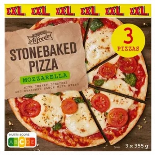 Trattoria Alfredo pizza mozzarella 3 x 355 g Akcija u trgovini Lidl