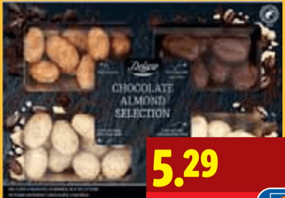 Bademi preliveni čokoladom 200 g Delive - Akcija u trgovini Lidl