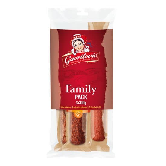 Gavrilović Family pack trajne salame 3x300 g Akcija u trgovini KTC