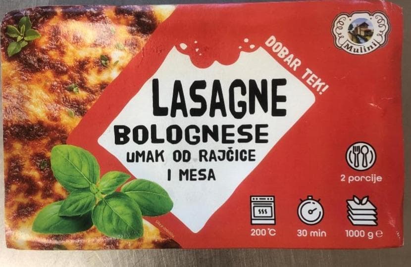 Mulini lasagne bolognese 1 kg Akcija u trgovini Plodine
