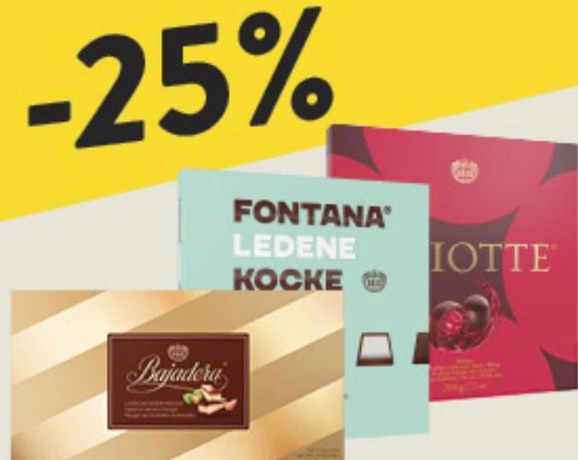 Kraš praline Akcija u trgovini Konzum