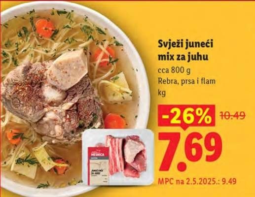 Pivac juneći mix za juhu 1 kg Akcija u trgovini Kaufland