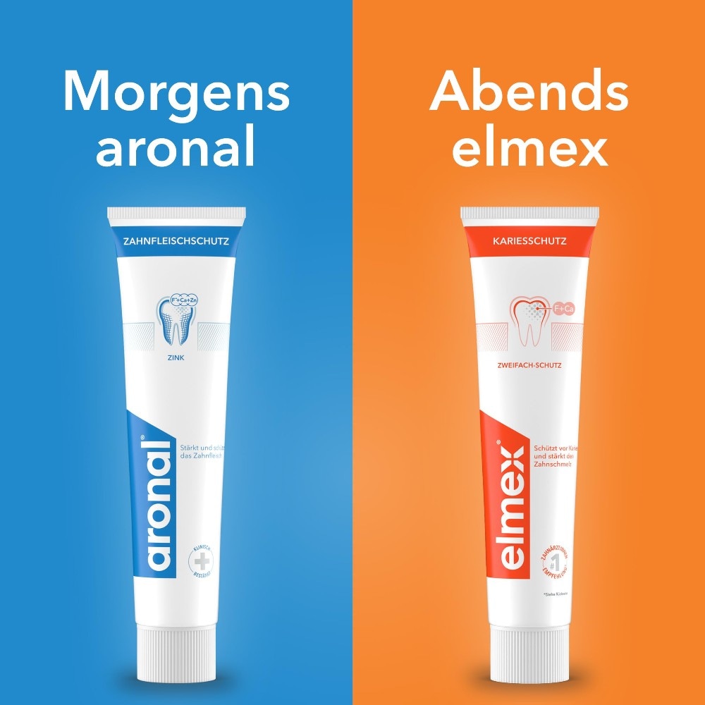 Aronal & Elmex Doppelschutz set pasta za zube 2 x 75 ml - Akcija u trgovini Mueller