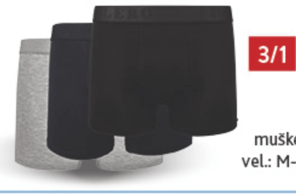 Bokserice 3/1 - Akcija u trgovini Konzum