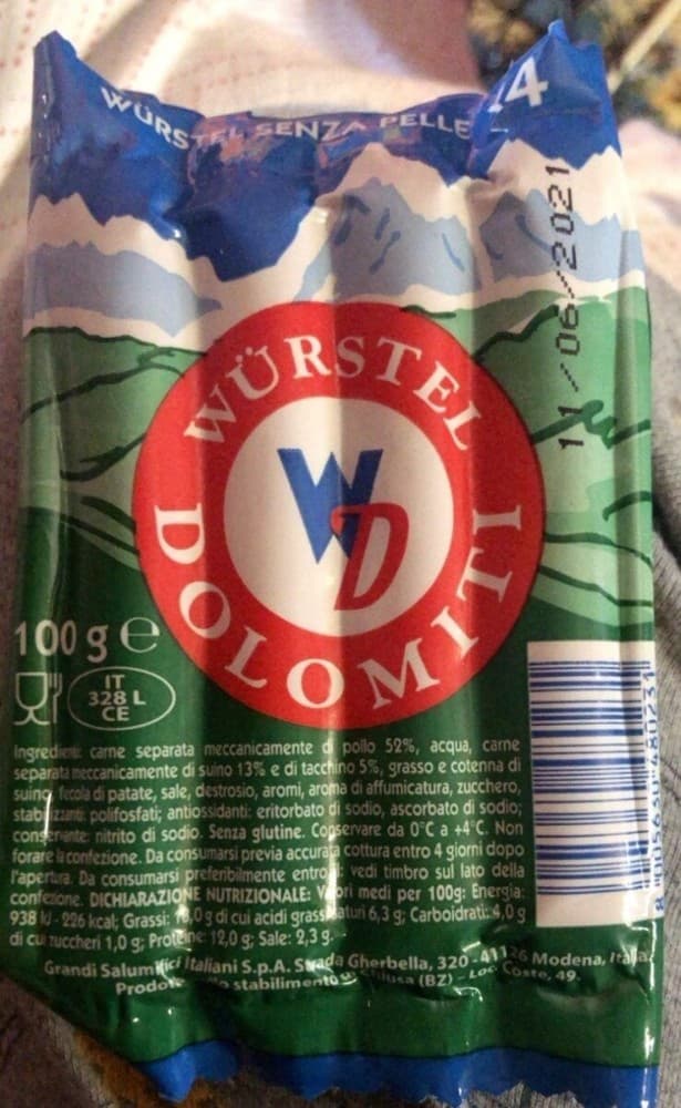 Dolomiti würstel 100 g Akcija u trgovini Žabac