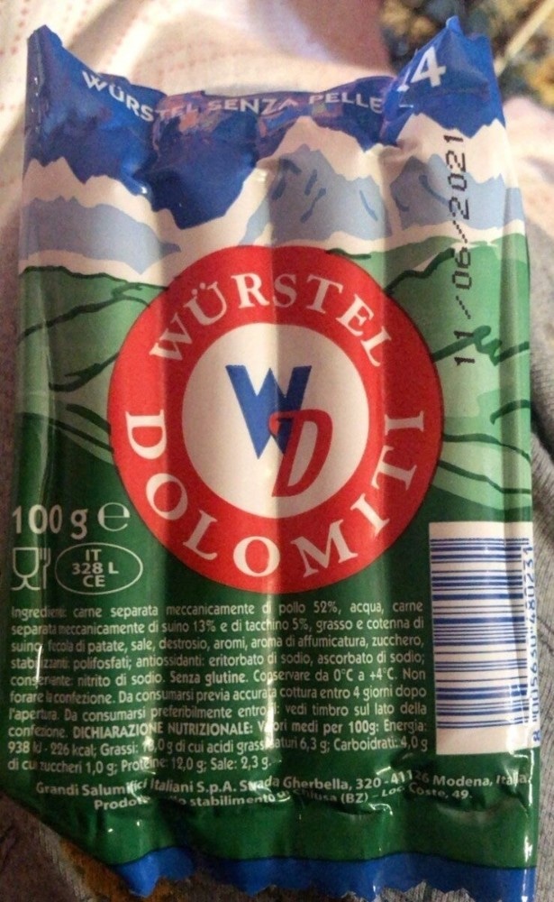 Dolomiti würstel 100 g Akcija u trgovini Žabac