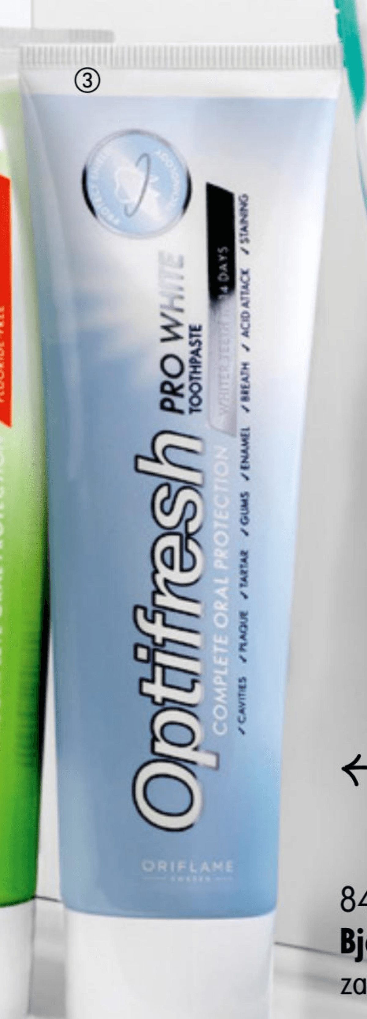 Optifresh Pro white pasta za zube 100 ml - Akcija u trgovini Oriflame