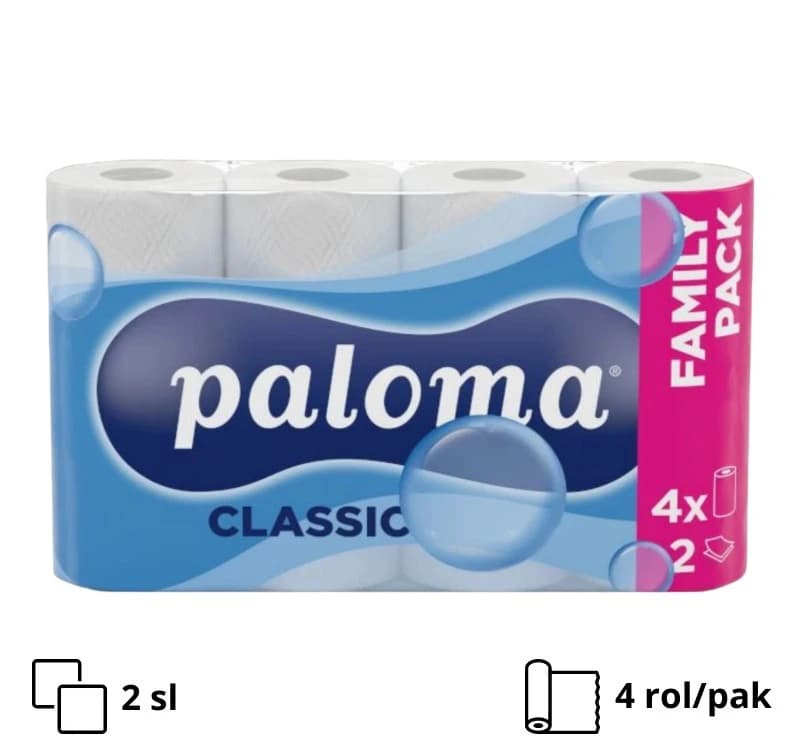 Paloma papirnati ručnik 2 role ili 4 role Akcija u trgovini Tommy
