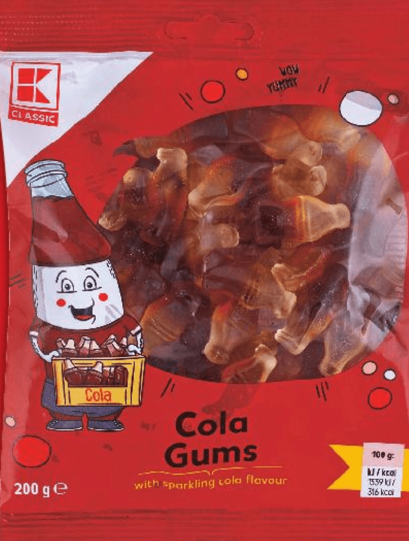 Bomboni Cola Gums 200 g K Classic - Akcija u trgovini Kaufland