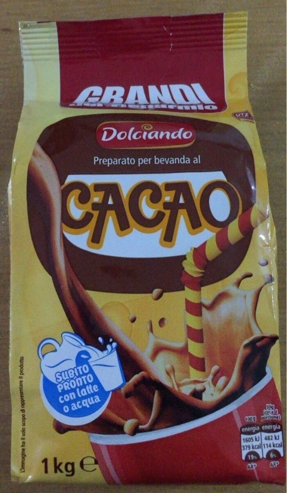 Pripravak za kakao napitak Cacao Ole 1 kg Dolciando - Akcija u trgovini Eurospin
