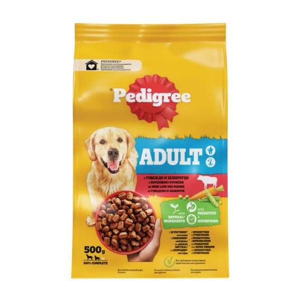 Pedigree hrana za pse adult 500 g Akcija u trgovini KTC