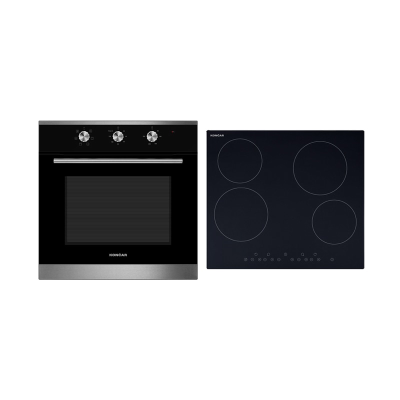 Ugradbeni set Končar pećnica UK604KMK + ploča UPO658DM - Akcija u trgovini Interspar
