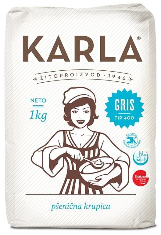 Karla pšenična krupica gris 1 kg Akcija u trgovini Plodine