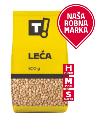 T! Leća 800 g Akcija u trgovini Tommy