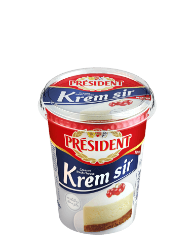 Svježi krem sir President 500 g - Akcija u trgovini Spar