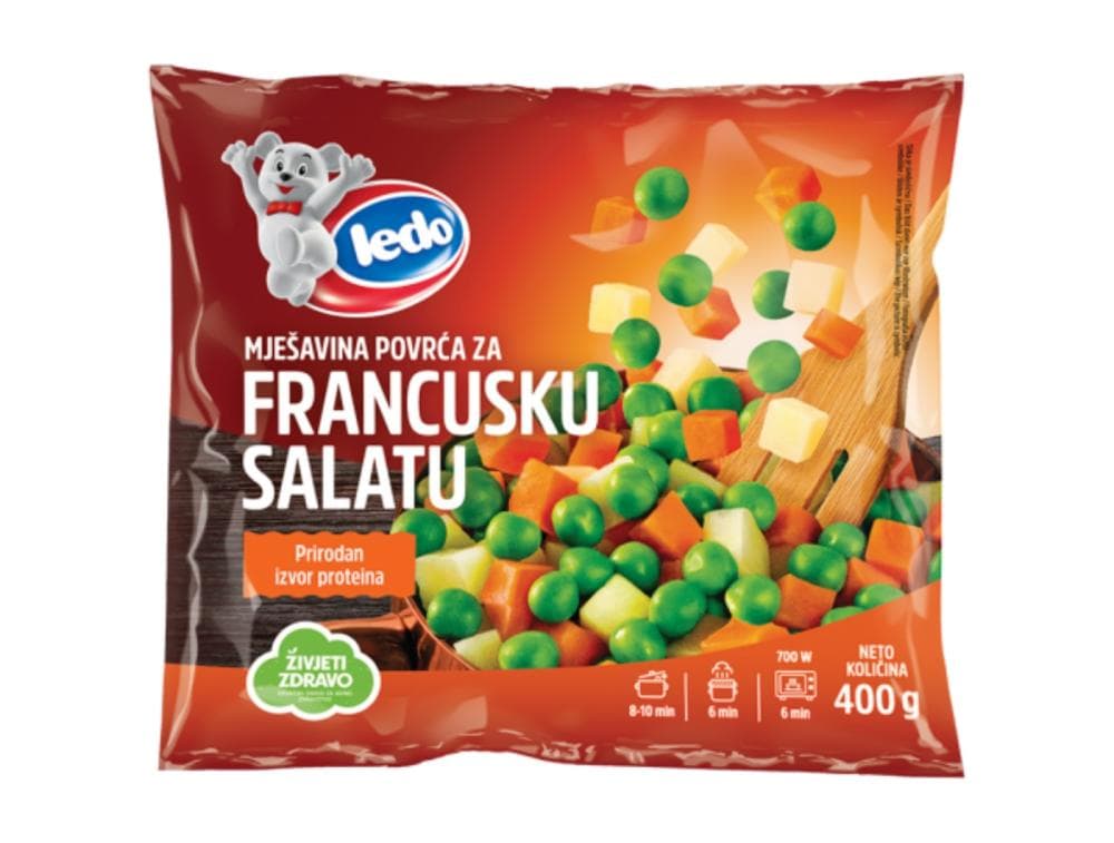 Ledo Povrće miješano za salatu 400 g Akcija u trgovini Studenac