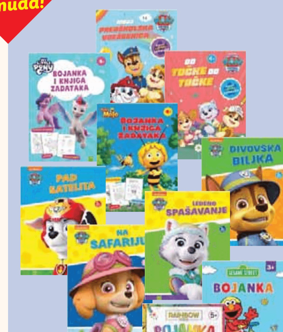 Bojanka ili vježbenica Komad - Akcija u trgovini Lidl