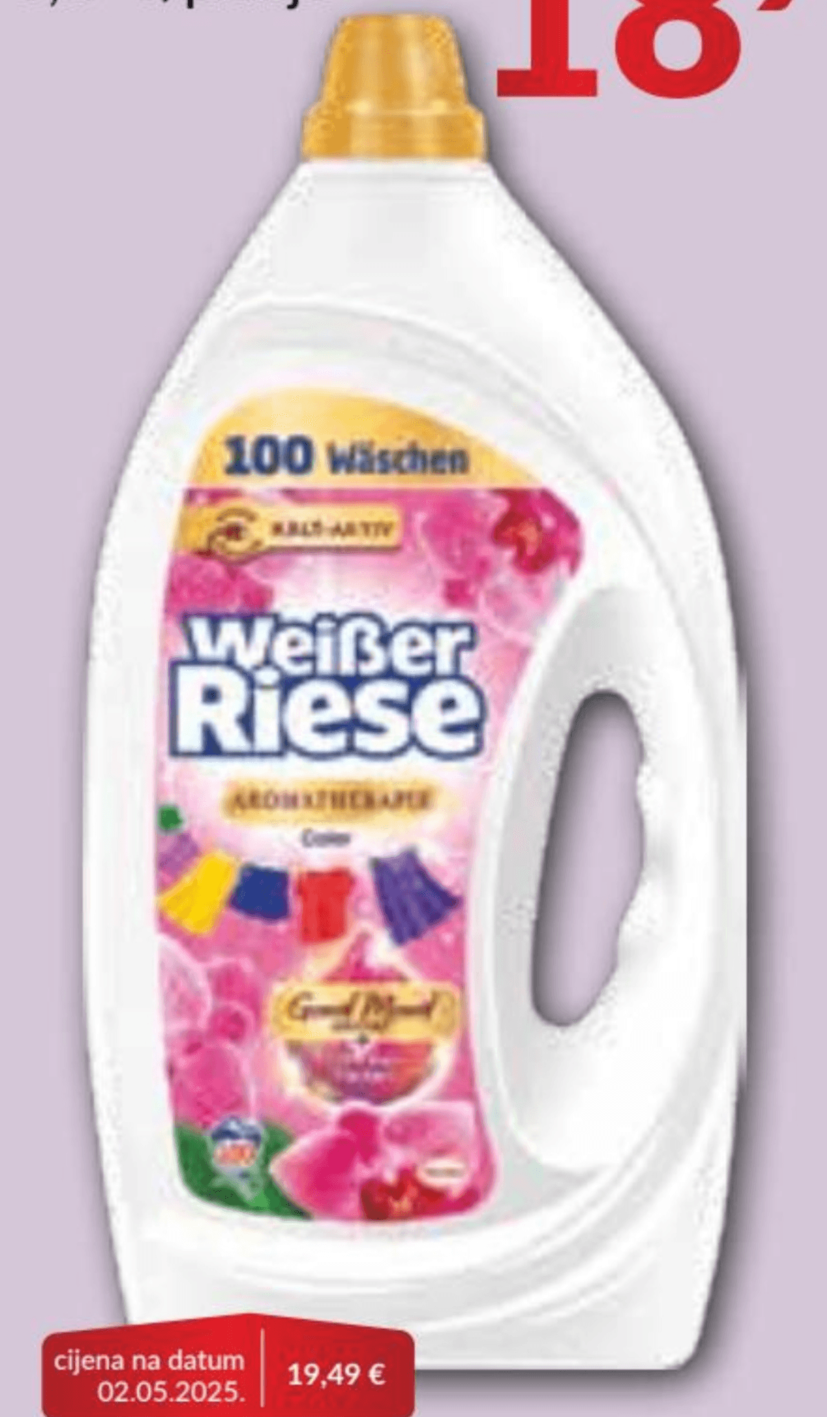 Tekući deterdžent Weißer Riese 100 pranja - Akcija u trgovini Bakmaz