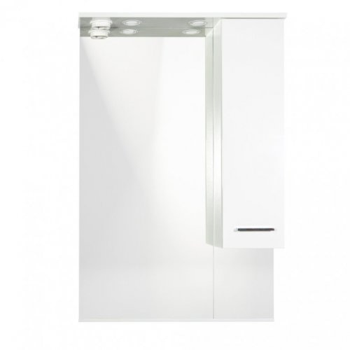 Ogledalo s ormarićem i LED rasvjetom ALBATROS 55 cm - Akcija u trgovini Pevex
