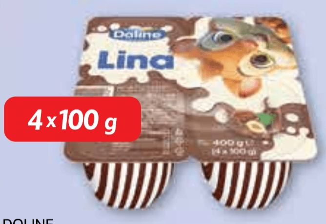 Doline Lina mliječni desert 4x 100 g Akcija u trgovini Plodine