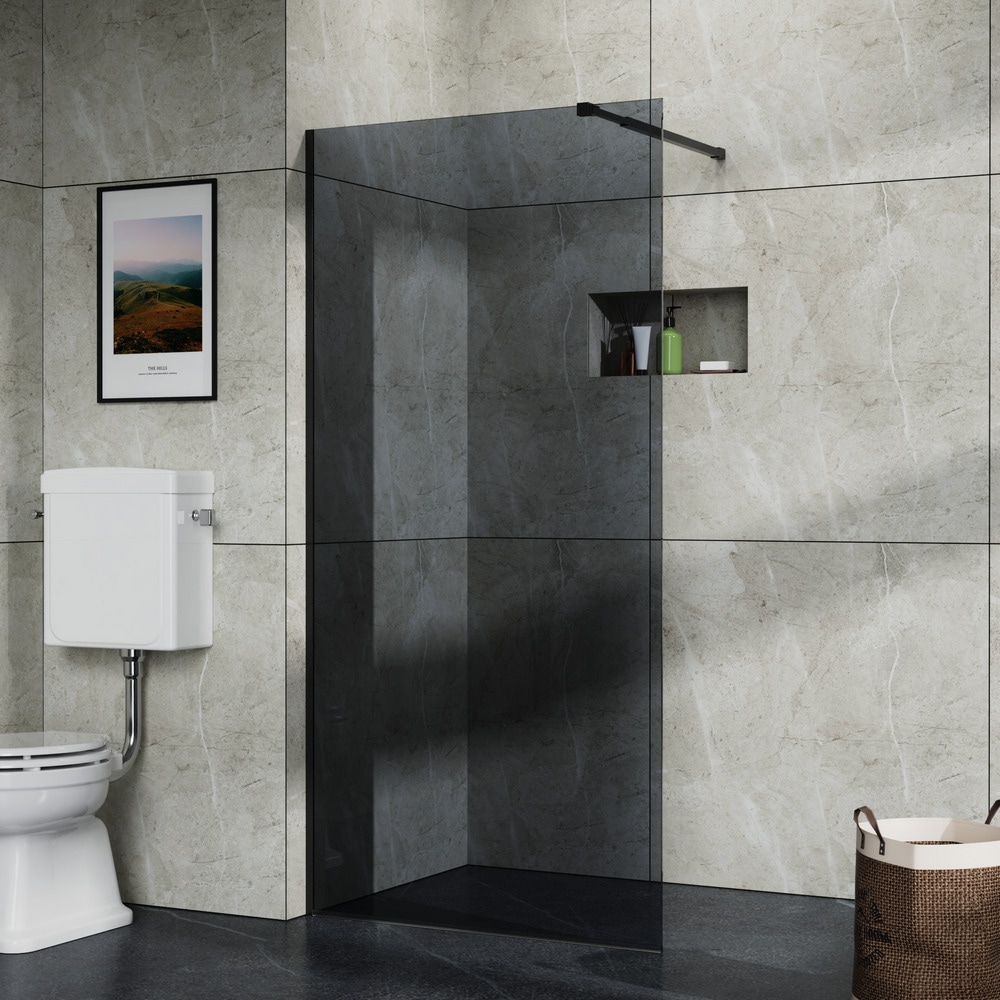 STIL GREY Staklena stijena za tuš 140 x 200 cm - Akcija u trgovini Pevex