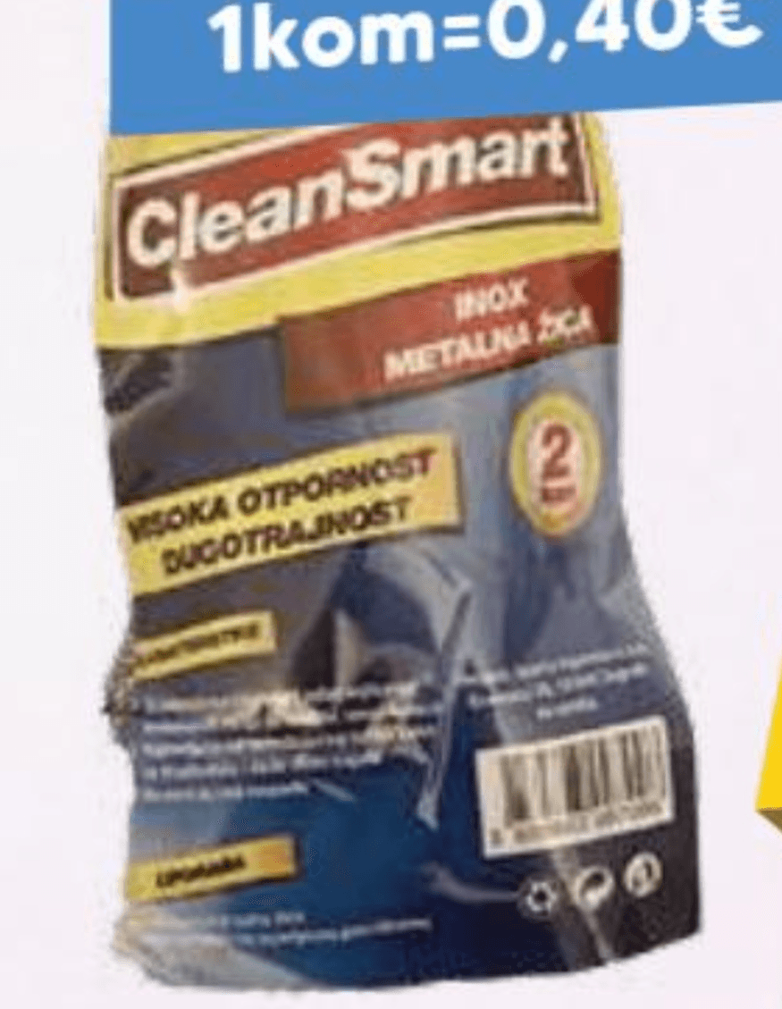 Clean Smart žica za čišćenje inox 2 kom Akcija u trgovini Pivac
