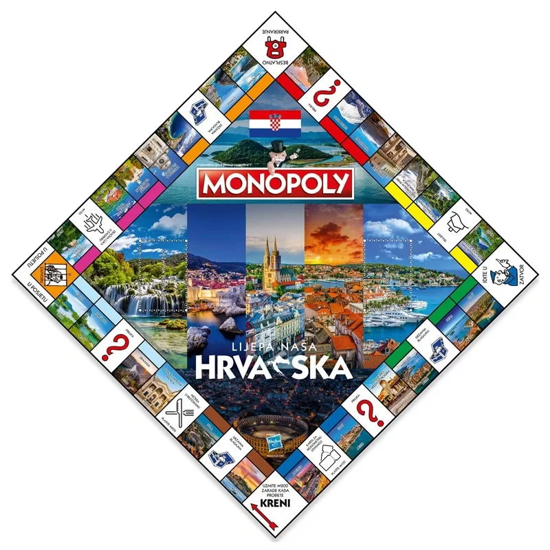 Društvena igra Monopoly Lijepa naša Hrvatska HR/EN Akcija u trgovini Vacom