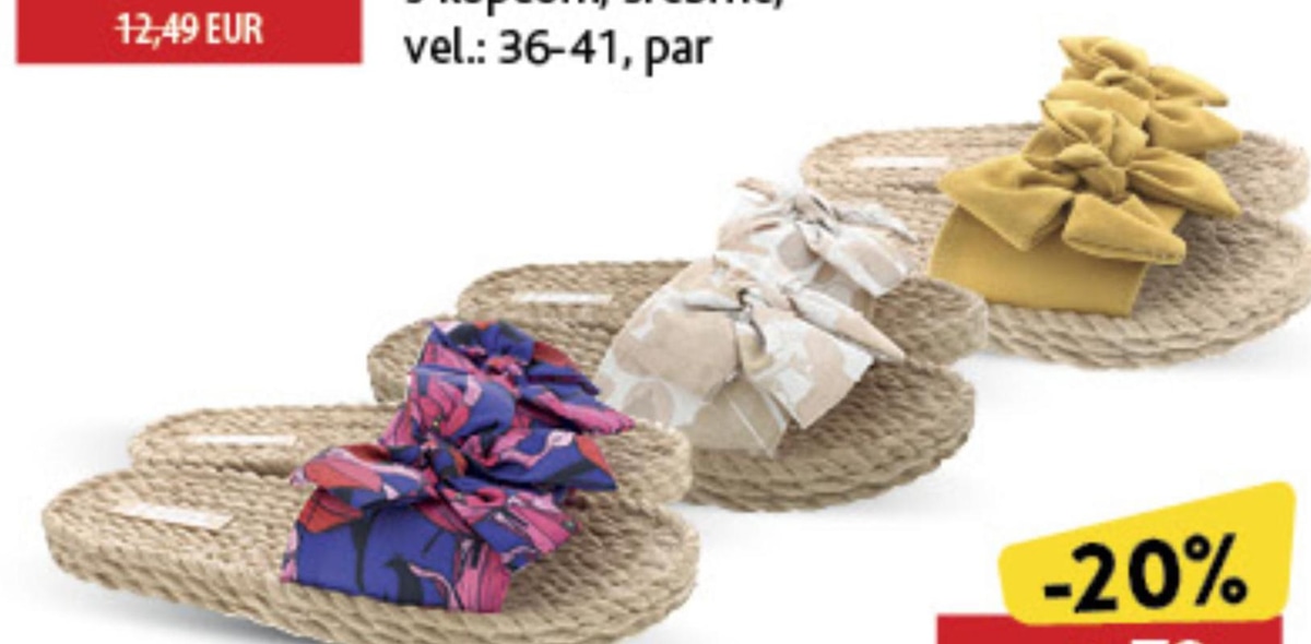 Ženske natikače - Akcija u trgovini Konzum