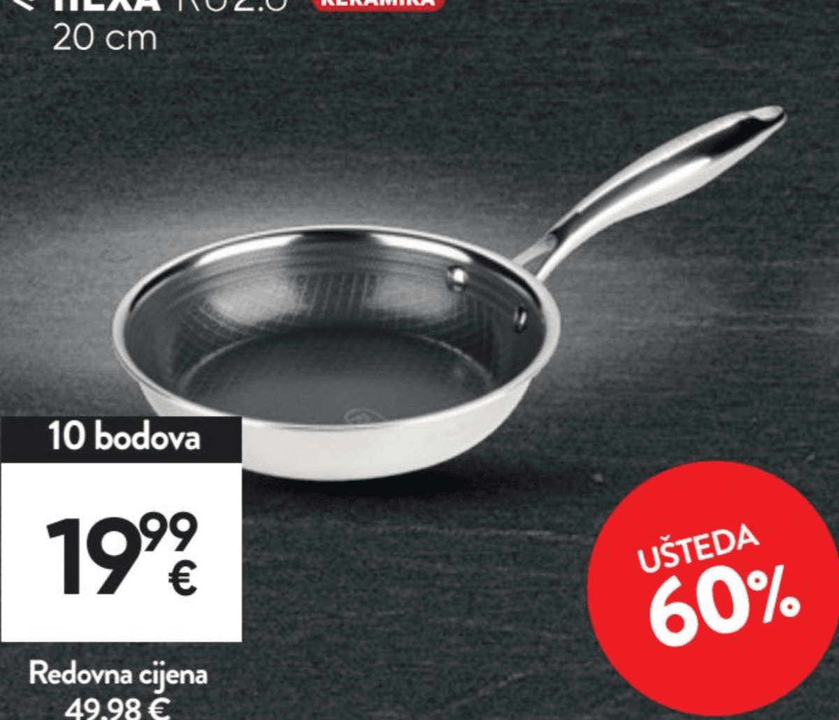Tava Hexa Pro 2.0 keramika 20 cm Akcija u trgovini Spar