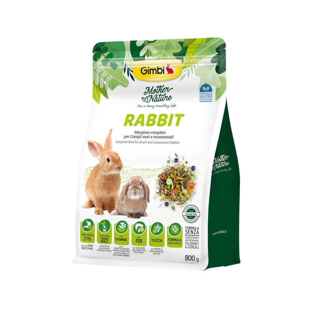 Gimbi Mother Nature Hrana za patuljaste i ukrasne kuniće 800 g - Akcija u trgovini Pet Home