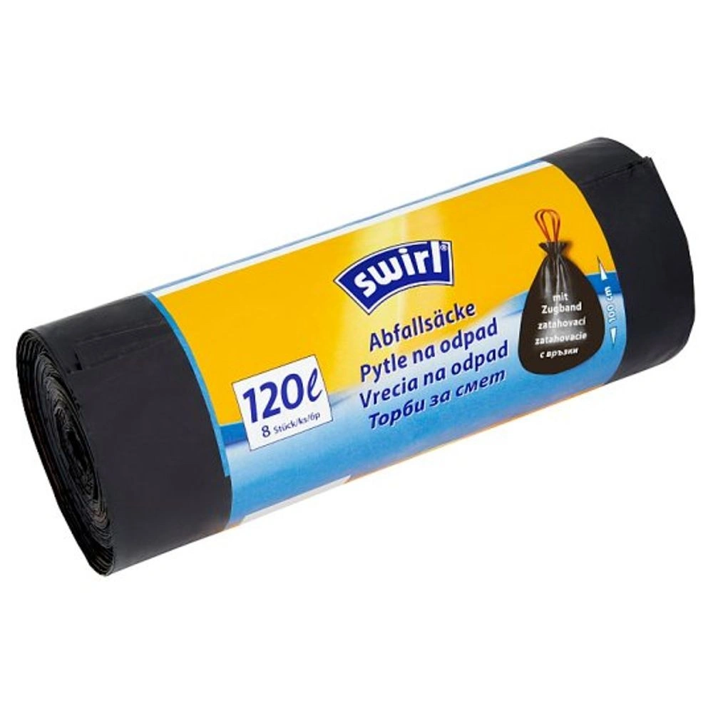 Vreće za smeće s vezicom Swirl 120 l, 8 kom. Akcija u trgovini Bauhaus
