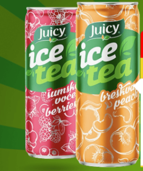 Juicy Ice Tea 0,33l - Akcija u trgovini Žabac