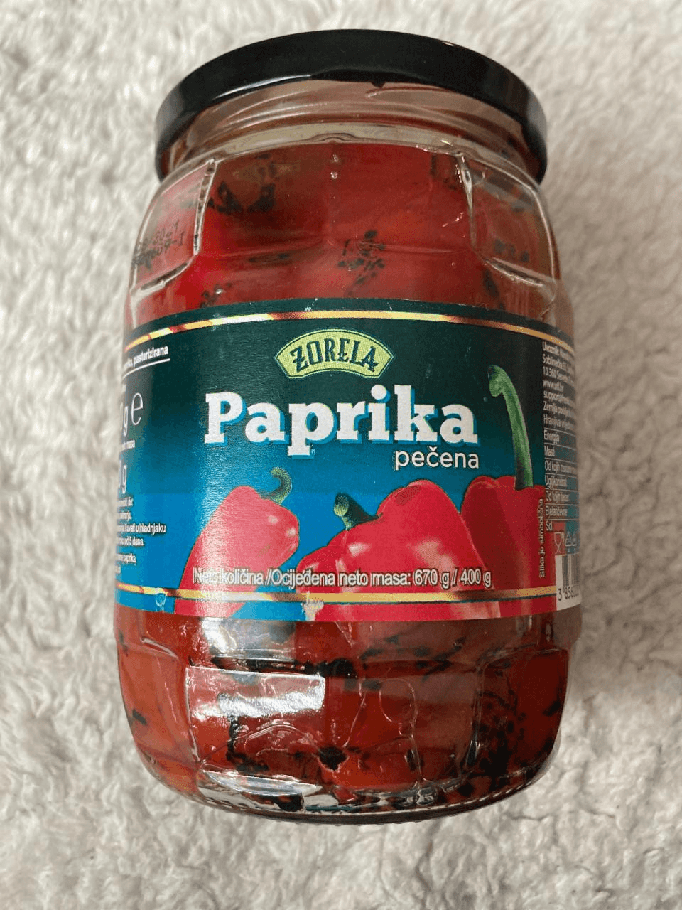 Paprika Zorela 670 g - Akcija u trgovini Bakmaz