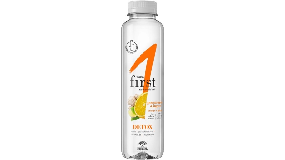 Fructal First negazirana voda naranča-đumbir, limeta-menta 500 ml Akcija u trgovini NTL