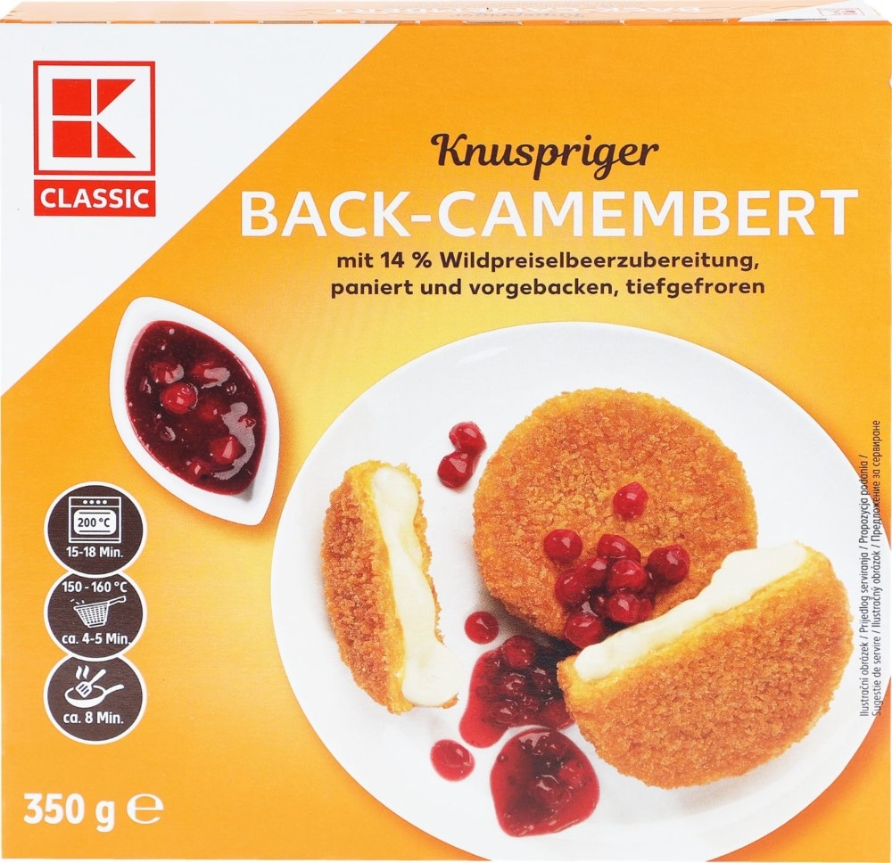 Panirani sir Camembert od brusnice 350 g K Classic Akcija u trgovini Kaufland