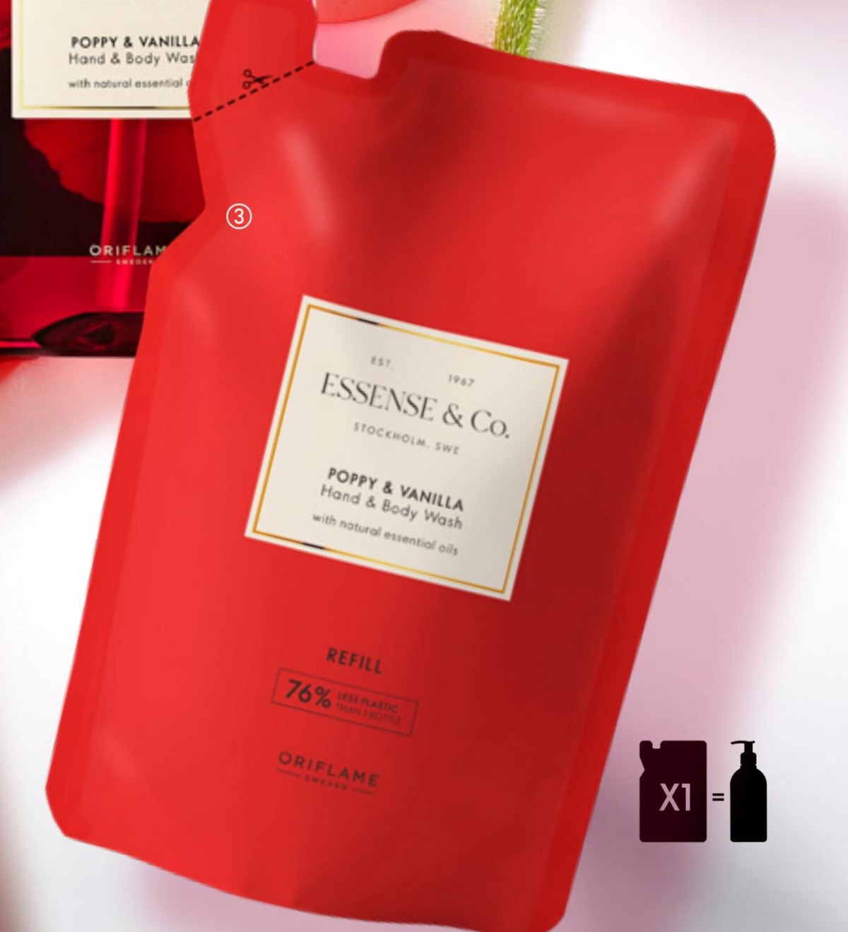 Essense&Co. sredstvo za pranje ruku i tijela s makom i vanilijom - zamjensko punjenje 300 ml - Akcija u trgovini Oriflame