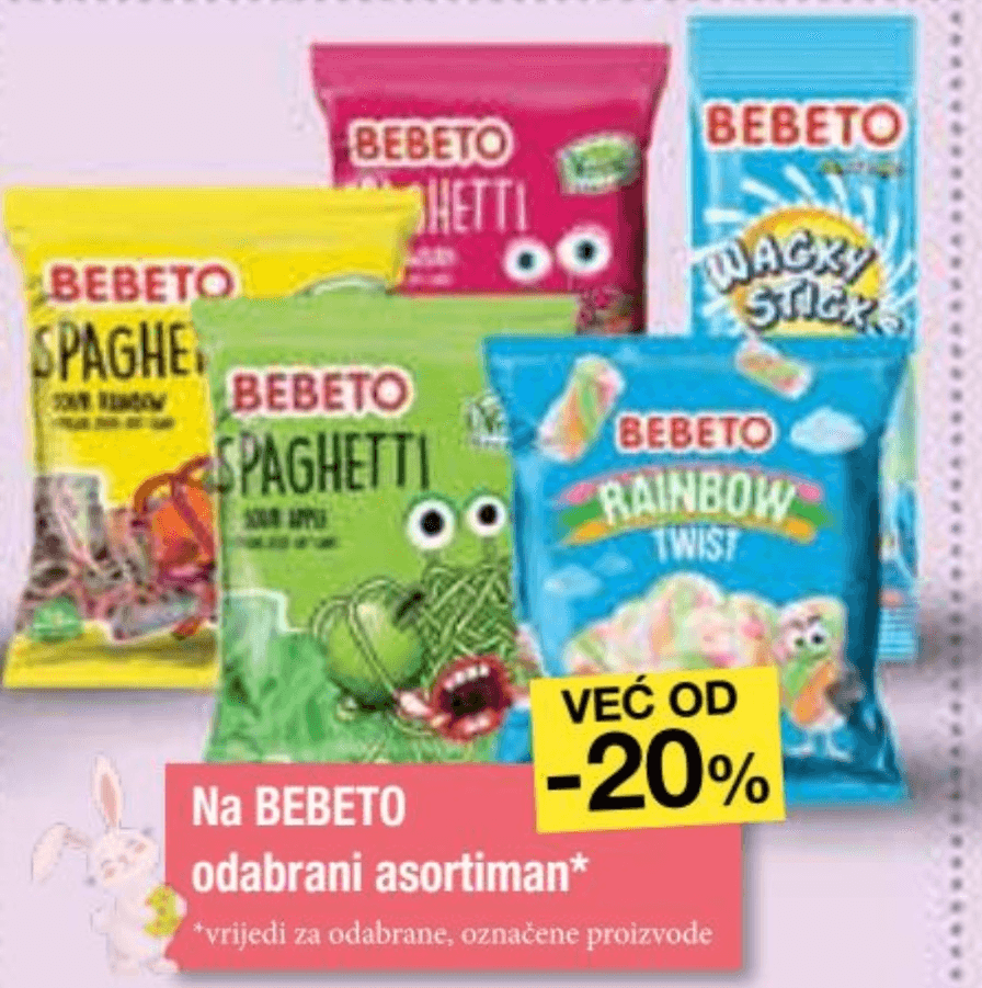 Odabrani Bebeto asortiman - Akcija u trgovini NTL