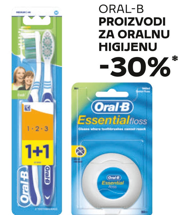 Oral-B proizvodi za oralnu higijenu - Akcija u trgovini Tommy