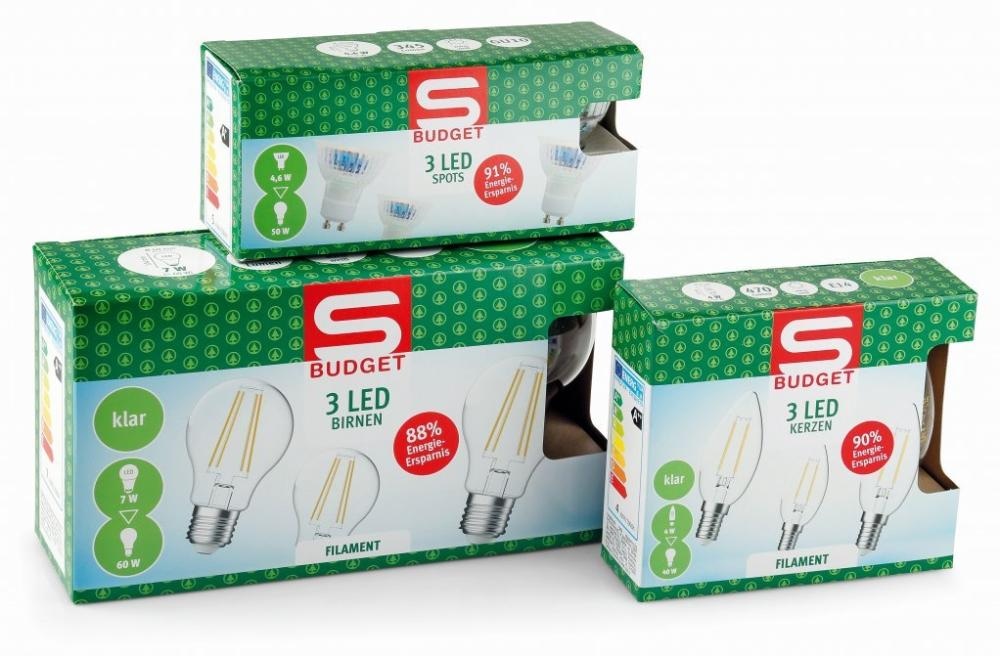 LED žarulje Classic ili Filament 1 pak Budget - Akcija u trgovini Interspar