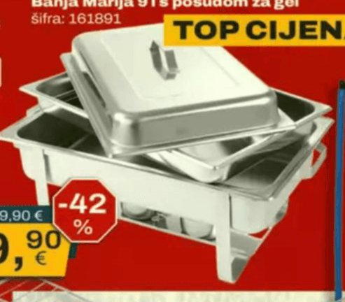 Banja Marija 9 l s posudom za gel 9 l - Akcija u trgovini Vinkoprom