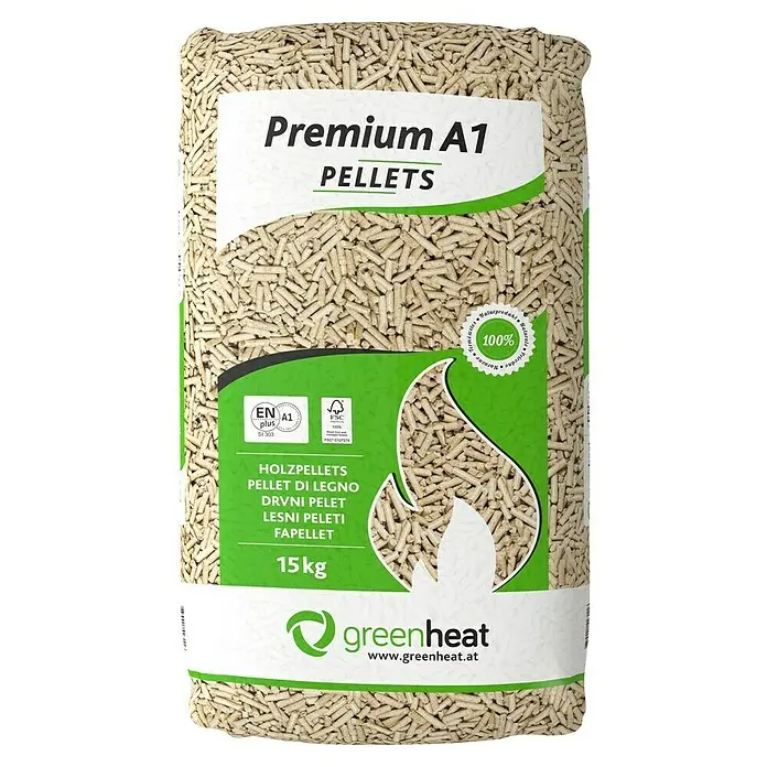 Greenheat Premium peleti 15 kg Akcija u trgovini Bauhaus