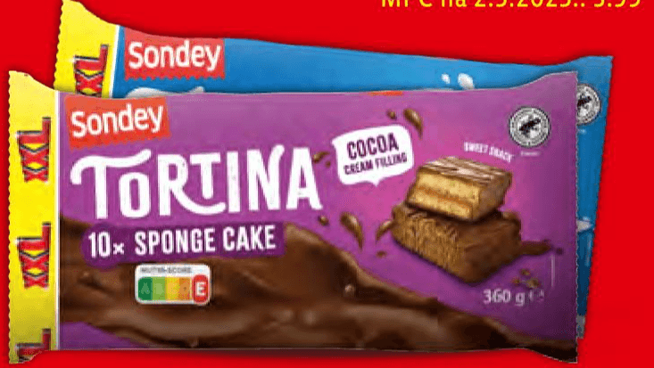 Sondey Tortina XXL 360 g Akcija u trgovini Lidl
