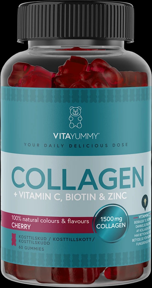 Vitayummy Kolagen + vitamin C, biotin & zinc trešnja 60 kom. - Akcija u trgovini Dm
